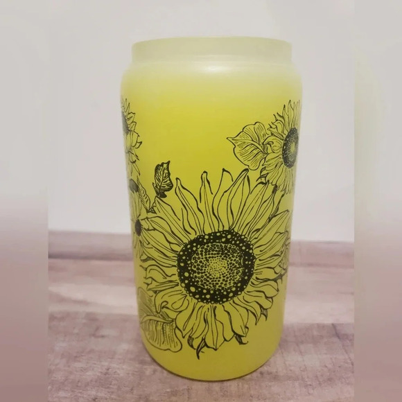 16oz Sunflower cold color changing cup - Picture 7 of 11